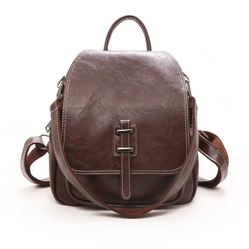 

Рюкзак женский, из искусственной кожи, черный, коричневый