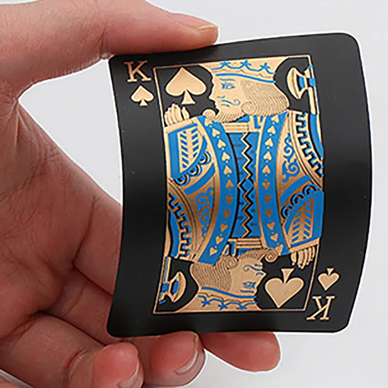 Многоцветные матовые водонепроницаемые игральные карты для