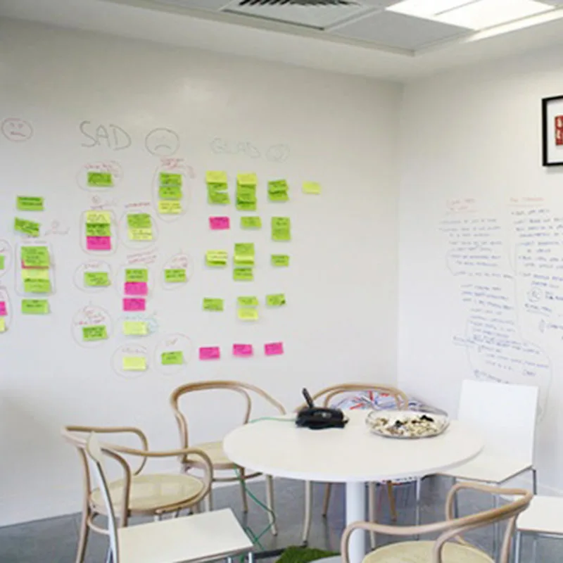 Наклейка на стену с 3 шт. маркерными ручками съемная доска объявлений для