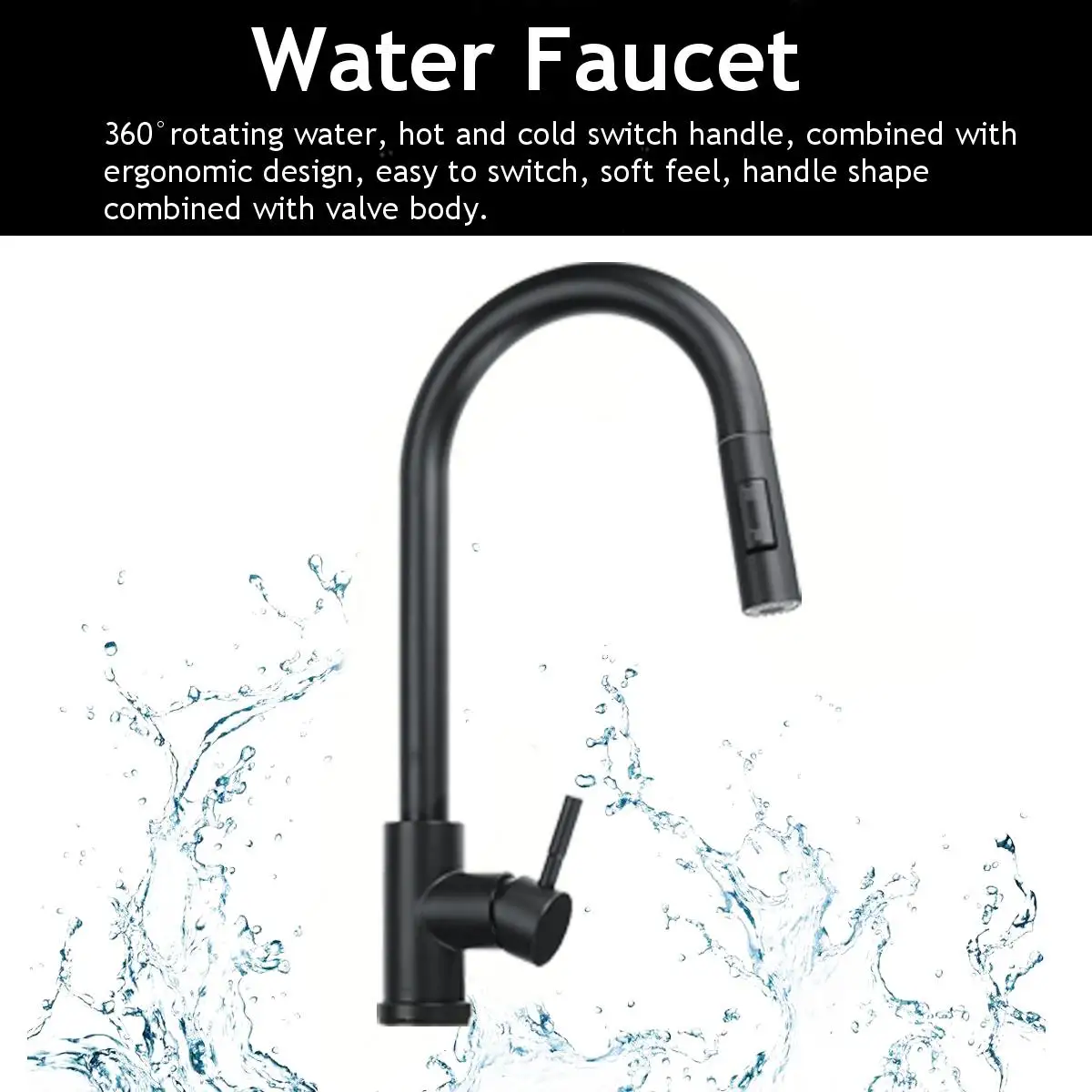 

Black Pull Out Sensor Kitchen Faucets Stainless Steel Smart Induction Mixed Tap Touch Control Sink Tap Torneira Deck Mounted