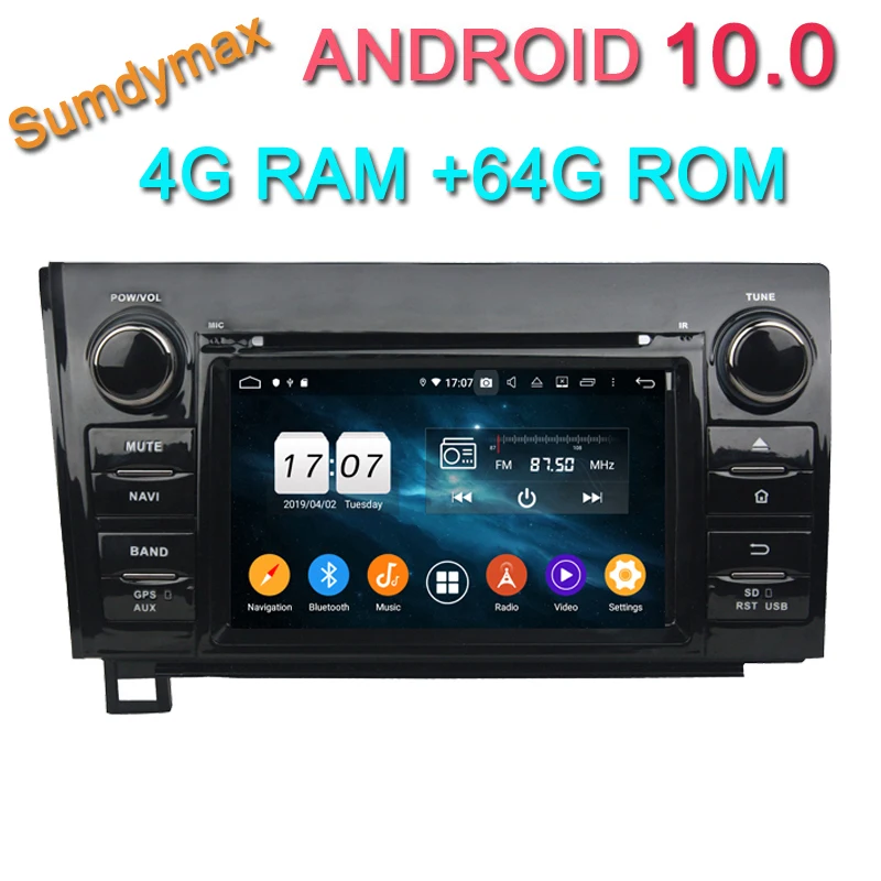 Восьмиядерный android 10 автомобильный радиоприемник gps навигация центральный
