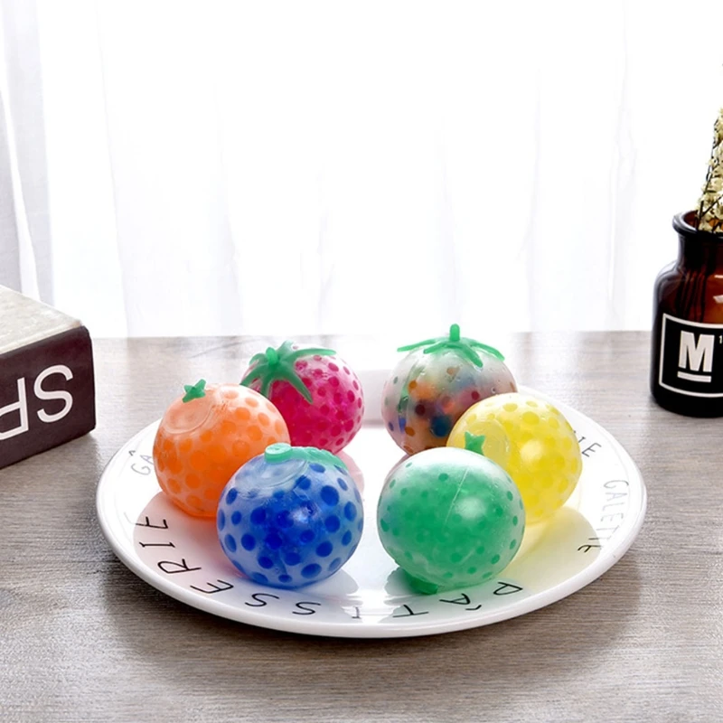 

Multicolor Strawberry Fruits Ball, Squishy Pressing Kneading Stress Balls, Decompression Stress Relief Toy D7WF
