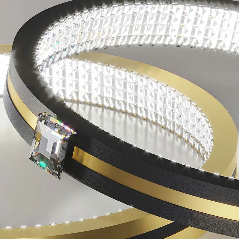 

Nordic round chandelier Creative LED Black Gold sputnik lamp for Bedroom Living Room Kitchen Home Decorative ceiling chandelier