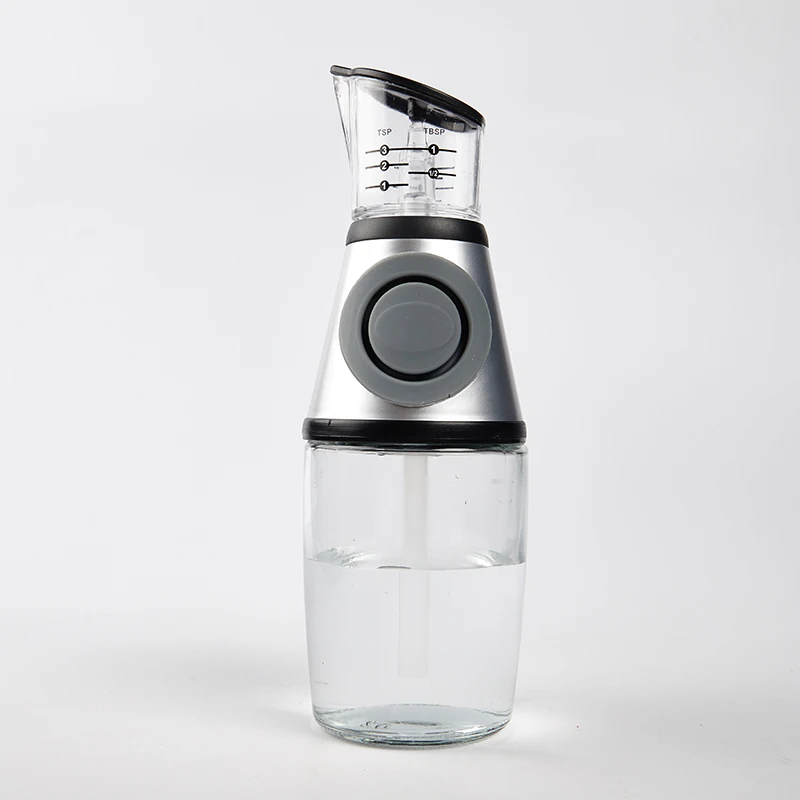 

High-quality Glass Oil And Vinegar Large Opening Kitchen Metering Oil Bottle