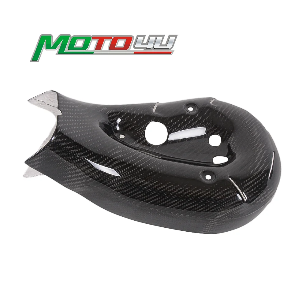 Protector de escape de fibra de carbono para motocicleta, cubierta protectora para Ducati 899, Panigale, 1199