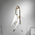 Птица подвесные светильники оригами журавль подвесной светильник для спальни гостиной столовой внутренний Декор Декоративные светильники для дома