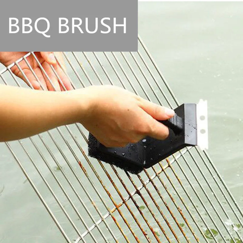 BBQ Grill Barbecue Kit Cleaning Brush Stainless Scraper Steel Cooking Tools Gadgets Brushes Kitchen Accessories Supply|Щетки для