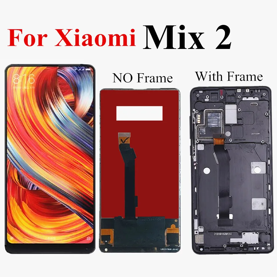 

ЖК-дисплей 5,99 дюйма для Xiaomi Mi Mix 2 MDE5, ЖК-дисплей с сенсорным экраном и дигитайзером в сборе с рамкой для Xiaomi Mix 2 MIX2 LCD