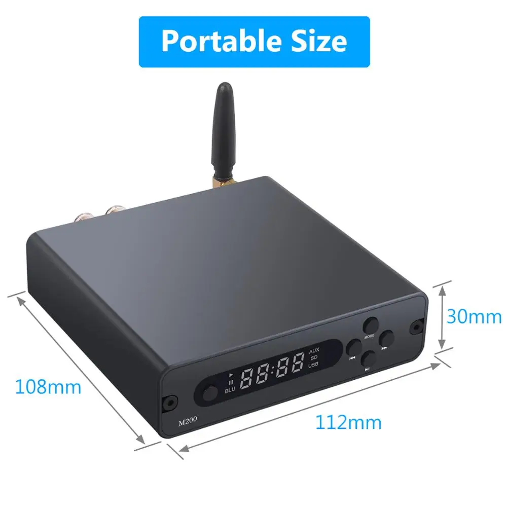 Neoteck 192K DAC Bluetooth 5 0 приемник Hi Fi цифровой усилитель мощности оптический