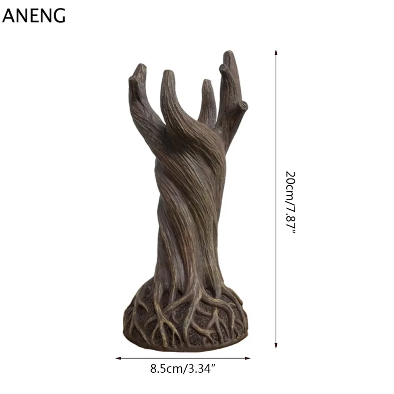 

Dryad Vase Ornament Flower Pot Creative Tree Trunk Furnishings Resin Handmade Crafts Decor for Home Living Room Office
