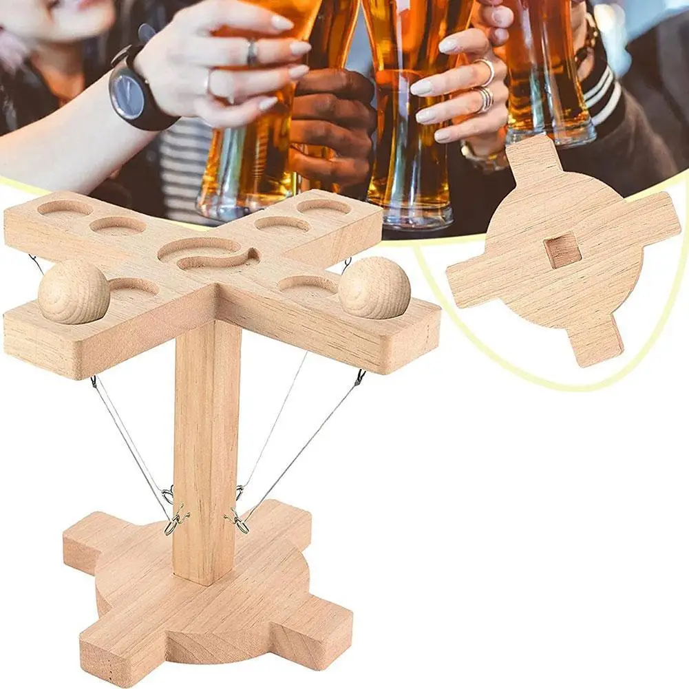 

NEW Party Toys Leisure Industrial Style Bar Drink Shop Handmade Wooden Hooks Fast-paced Interactive Game For Bars Home 2021 Hot