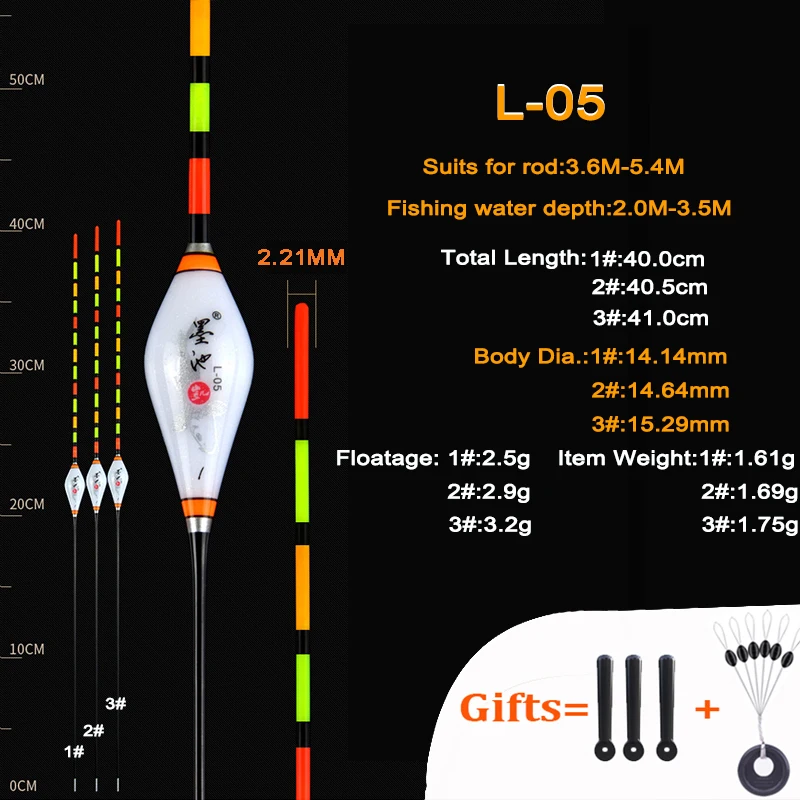 3 шт./лот Рыболовные Поплавки с полым хвостом отличный прозрачный дизайн