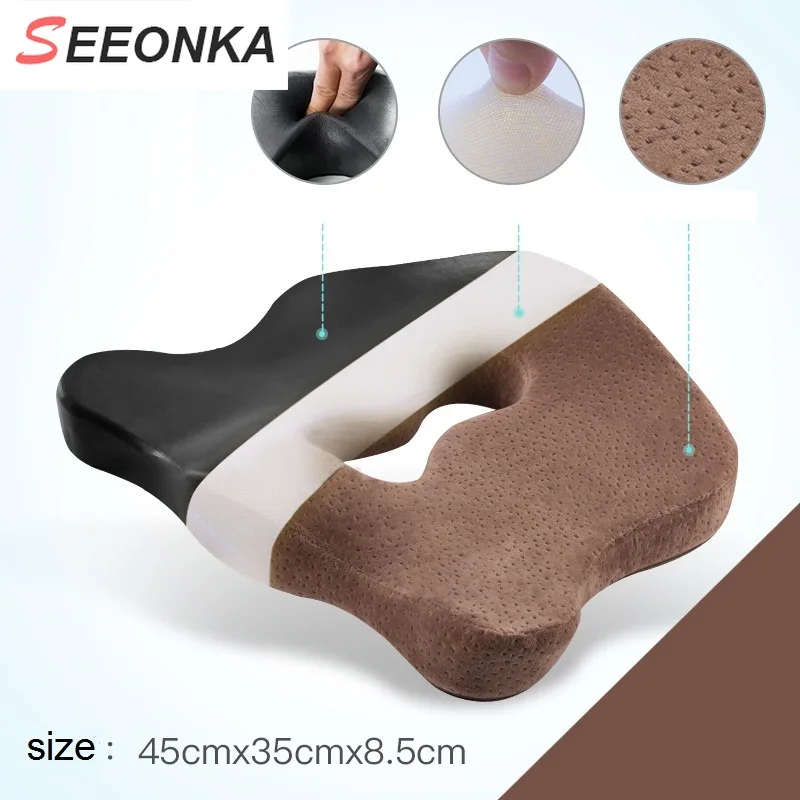 Подушка из пенопласта с эффектом памяти подушка для сиденья автомобиля мужчин и