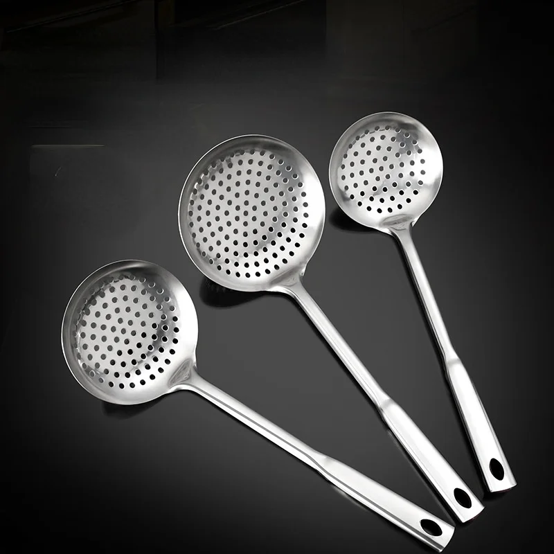 

304 Stainless Steel Colander Mesh Skimmer Strainer Deep Fryer Oil Frying Scoop Noodles Dumpling Sieve Kitchenware Kitchen Tools