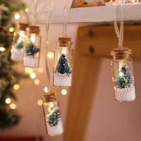 led christmas tree wishing glass bottle jar string lights 2m 10 light battery operated fairy string lights for christmas party