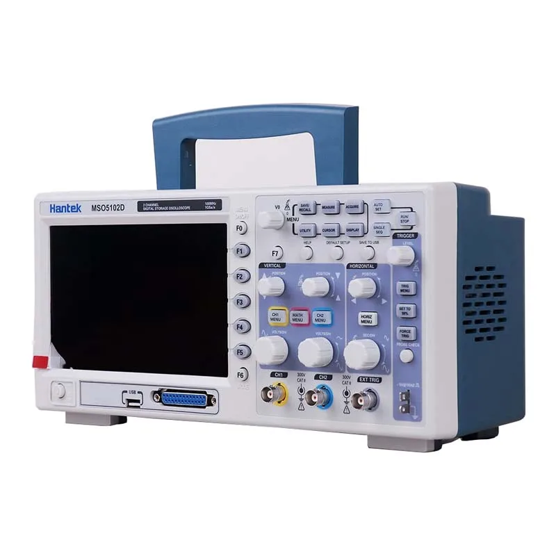Hantek 100 МГц MSO5102D смешанный цифровой осциллограф 16 логических каналов + 2 аналоговых
