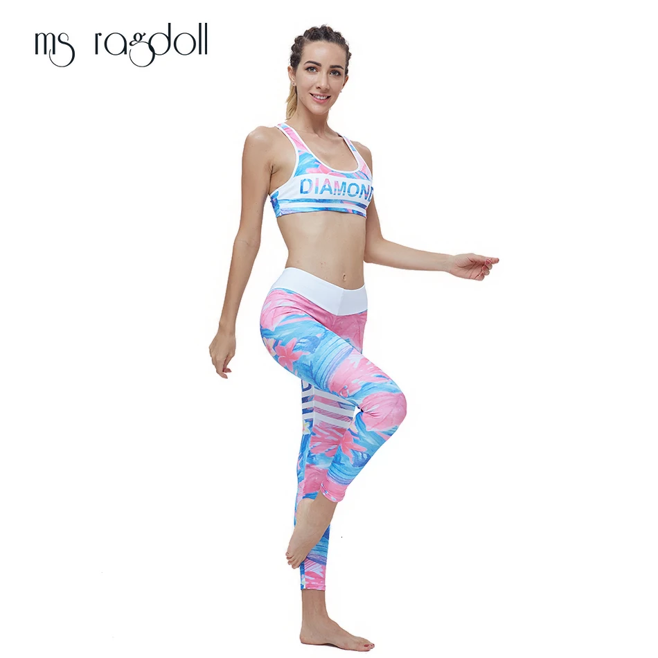 MS Ragdoll Женский комплект с принтом Ropa Deportiva Mujer спортивная одежда для тренировок