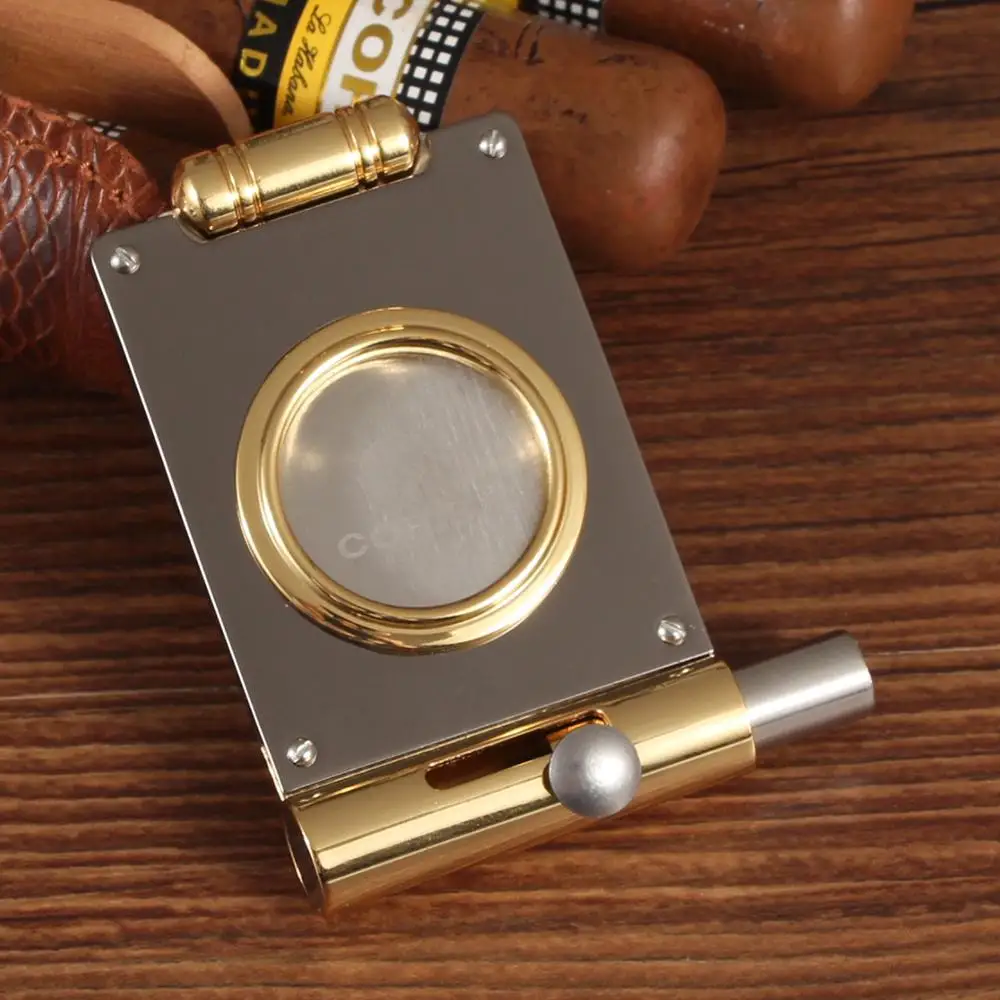COHIBA Карманный Каттер для сигар с острым лезвием аксессуары портативный резак