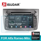 Автомобильный мультимедийный плеер Isudar Qualcomm 1 Din для Alfa Romeo Mito 2008- CANBUS автомобильное радио 8 Core Видео DVD GPS система Android 10