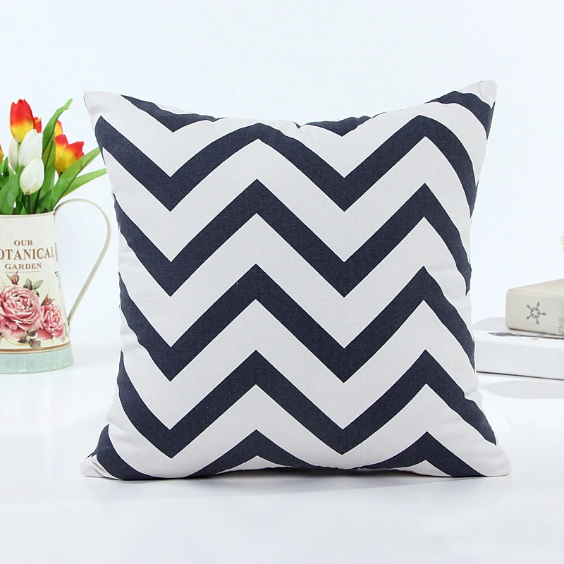 Новый дизайн сплошной холщовый волнистый узор модная простая наволочка красный