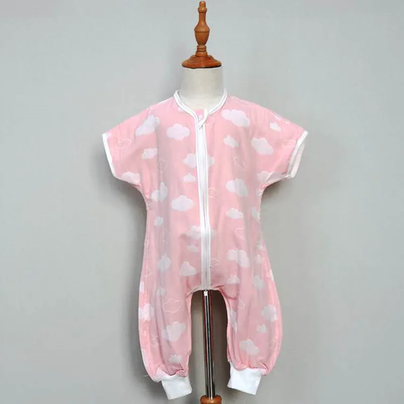 Спальный мешок из хлопка и Марли для младенцев Детский мягкий Пижамный