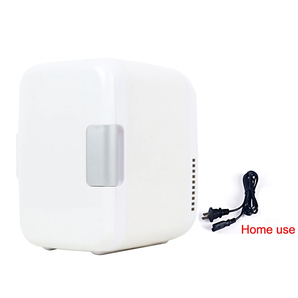 white home Домашний холодильник 4L 220 V/12 V электрический домашний холодильник двойной охладитель для пива - Цвет: white home