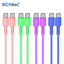 Schitec USB Type C Cable Fast Charging Type C Super Charger Data Charge USB Cable For Samsung Huawei Xiaomi Android USB Cable