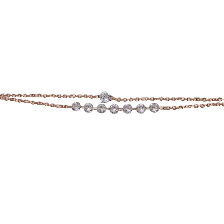 Новый модный Индивидуальный двойной браслет персикового сердца в Европе и с