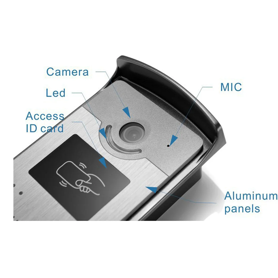 7" wired WiFi Video Door Phone Kit with ID Keyfobs + Electric Lock Power Supply+ Exit for villa Doorbell video Inte | Безопасность и