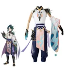 Genshin Impact Xiao косплей костюм парик кимоно Униформа Хэллоуин вечерние ринка настроить костюмы