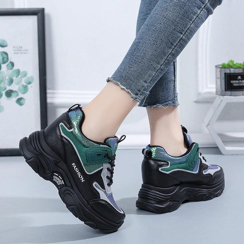 

Chunky Sneakers Women 2021 Fashion Breathable Sport Female Shoes Casual Thick Bottom Platform Sneakers Women Zapatillas De Mujer