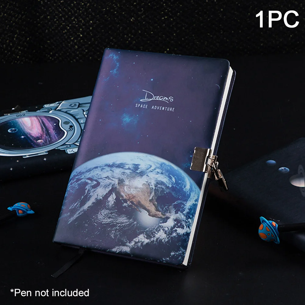 A5 ленточная Закладка студентов дневник Тетрадь с Lock твёрдая обложка для дневника