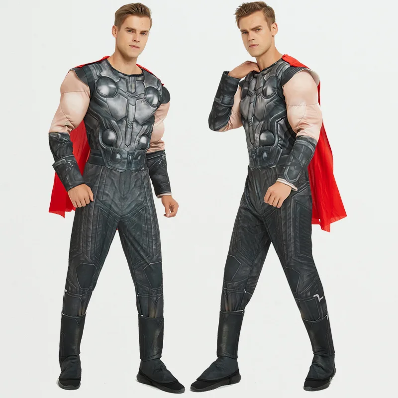 Маскарадный костюм для взрослых детей мускулов Тора одинсона костюмы на