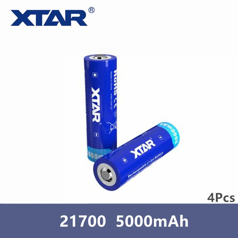 Оригинальный аккумулятор XTAR 21700 5000 мАч 3 6 В 18 Вт/ч литий-ионный со встроенной