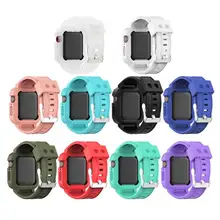 Applicable For Iwatch6/SE Strap, Apple Watch 3/4/5 Silicone Strap Wearable Accessories Devices Smart Watch Protective Case