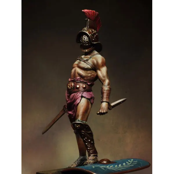 1/24 масштаб древний фехтовальщик воин миниатюрные неокрашенные DIY сборка