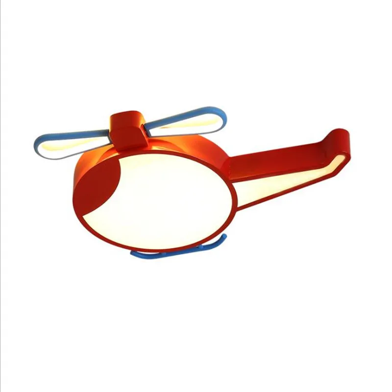 Креативный мультяшный вертолет потолочный светильник для детской кровати