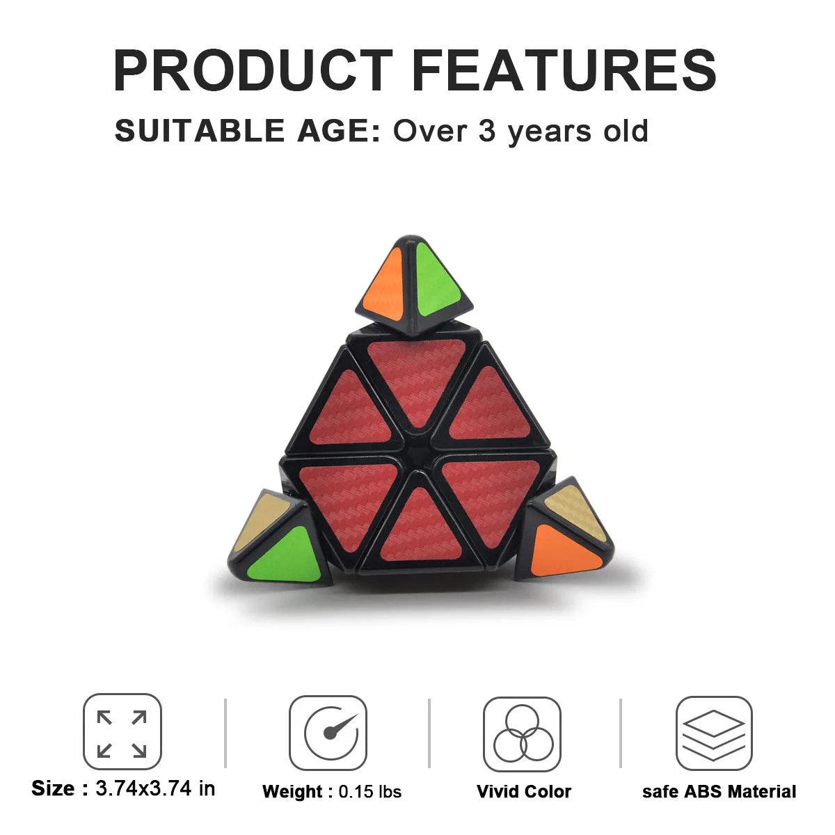 Треугольная пирамида Волшебные скоростные кубики головоломка образовательная