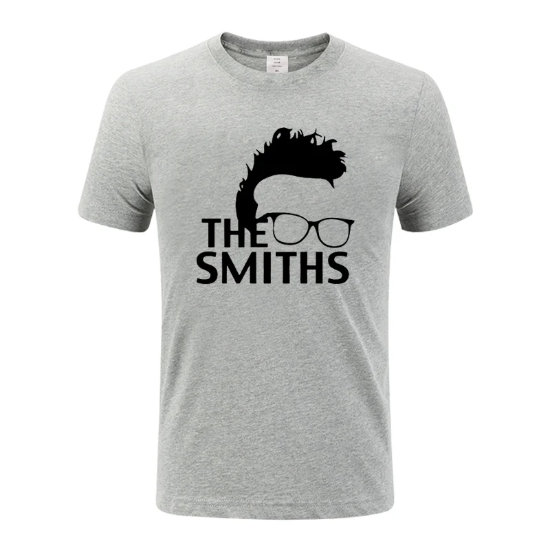 Хлопковая футболка The Smiths Винтажная в стиле ретро с принтом Моррисси 80 короткими