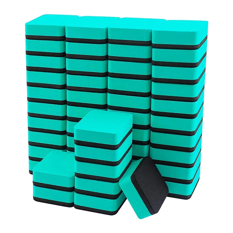 

Mini Dry Erase Erasers,48 Pack Magnetic Whiteboard Dry Erasers Chalkboard Cleaner Wiper For Kids Classroom Supplies
