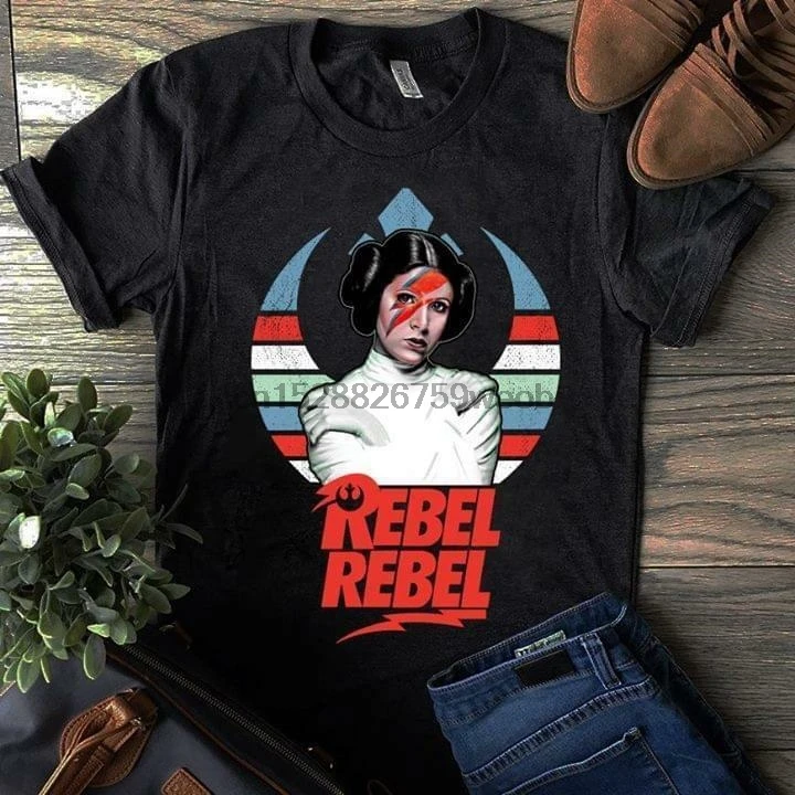 Leia органа Rebel винтажная Черная Мужская хлопковая футболка S 4Xl|Мужские футболки| |