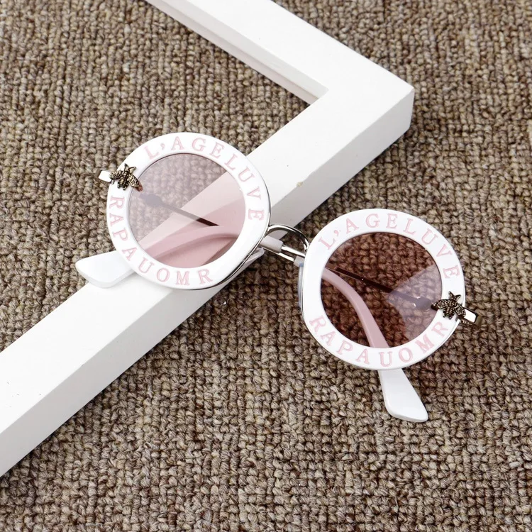 

Infant Kids Baby Girls Boys Fashion Sunglasses Letter Solid Hot Sun Glasses