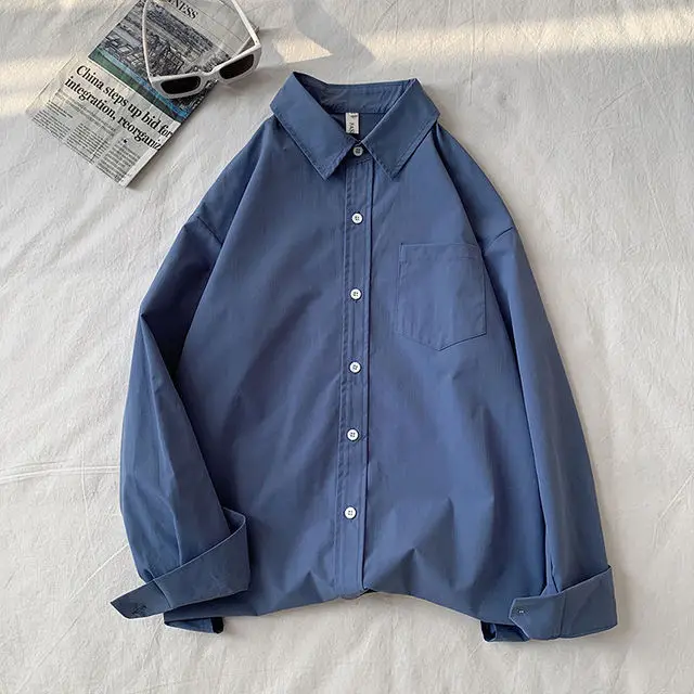 

Long Sleeve Shirt Men's Casual Looser Four Seasons Jacket Slim Fit Shirt Tops Men's Clothing