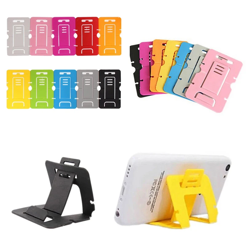 

Mini Universal Portable Phone Stand Adjustable Foldable Card Wallet Cell Phone Desk Stand Holder Mount for Smartphone Tablet