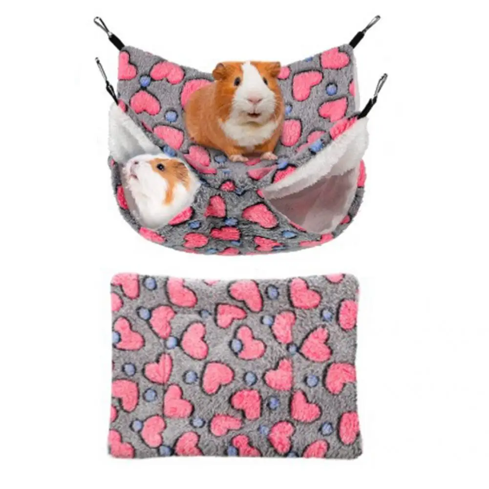 1 комплект уютный гамак для хомяка с крючками кровать домашнего животного гнездо