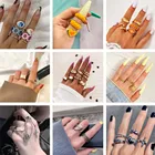 5 шт., набор колец в форме сердца для женщин