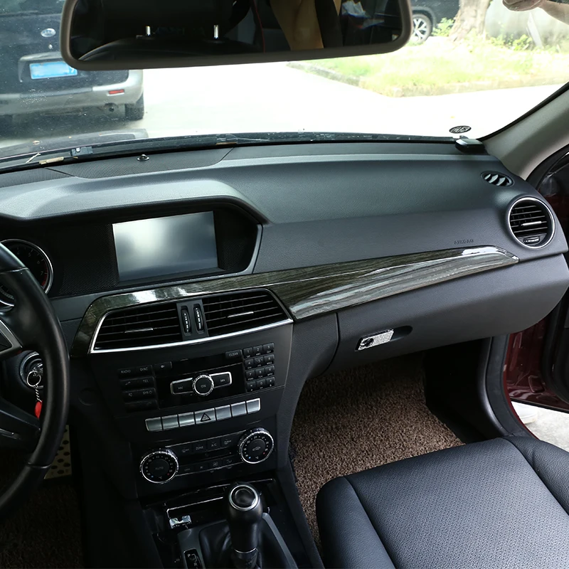 Центральная Защитная панель интерьера автомобиля обшивка ABS для Mercedes Benz C Class W204