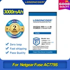 100% Оригинальный LOSONCOER 3000 мАч, W-8 Батарея для Netgear предохранитель AC779S