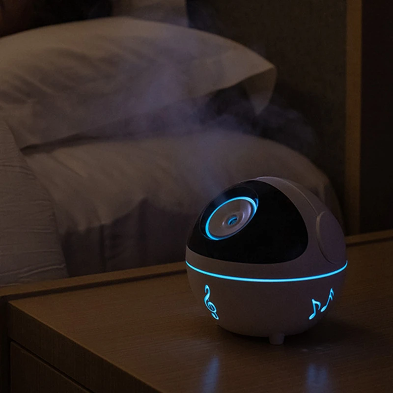 

MINi Music Air Purifier LED Chromatic Lamp Ultrasonic Household Spray Elf Cup Humidifier USB Mute Desktop Night Light