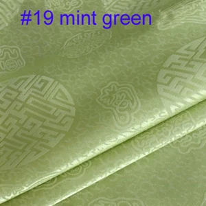 19 mint green 100 см* 114 см Китайская традиционная жаккардовая парча шелковая хлопковая ткань Шармез - Цвет: 19 mint green
